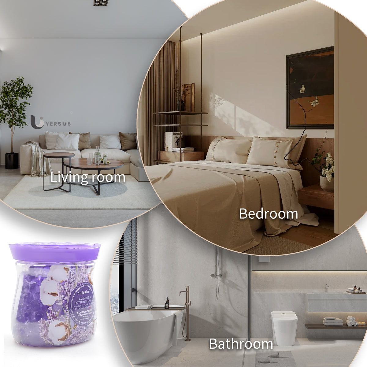 Lavender & Cotton Flower 14 Oz