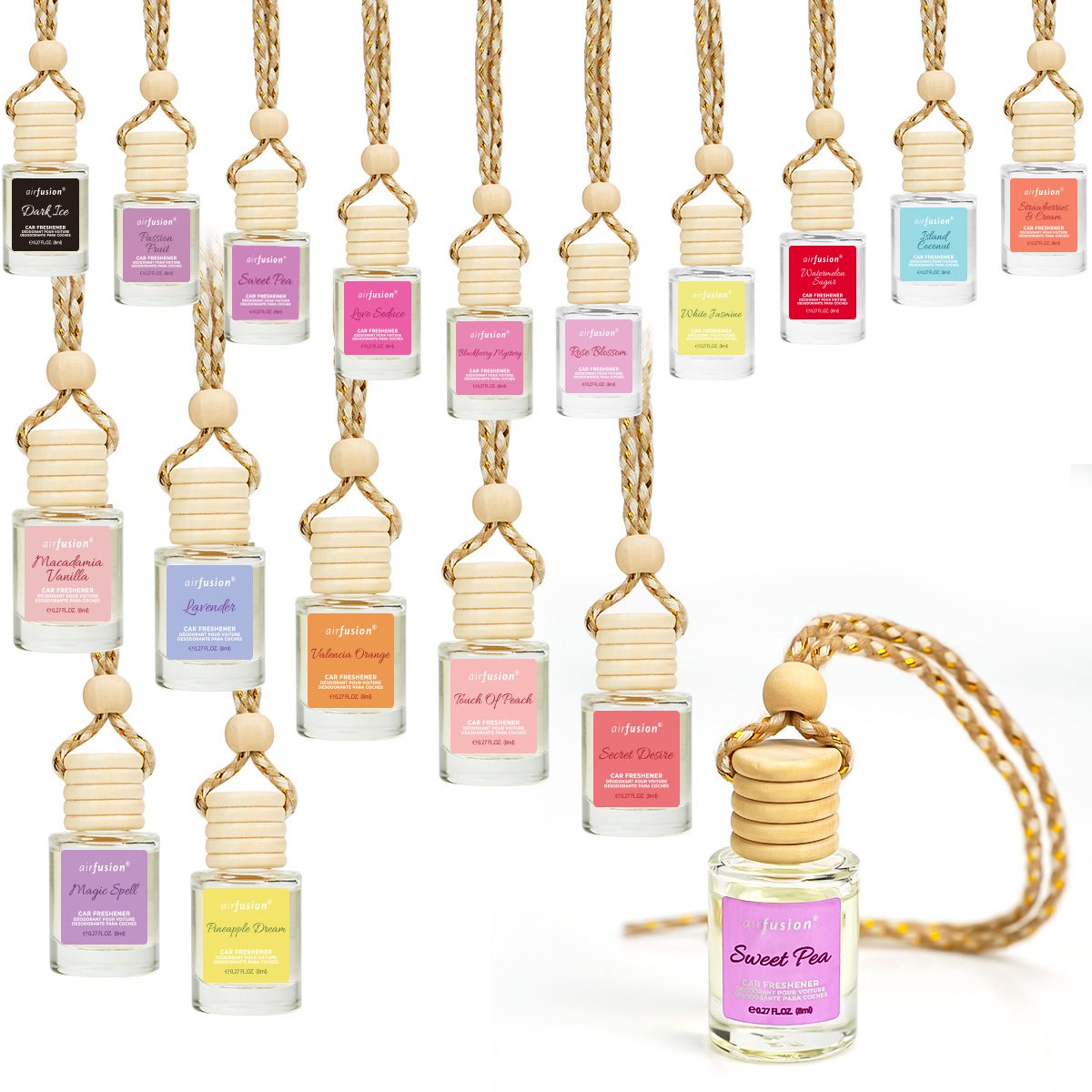 Island Coconut Car Air Freshener - Tropical Beach Scent