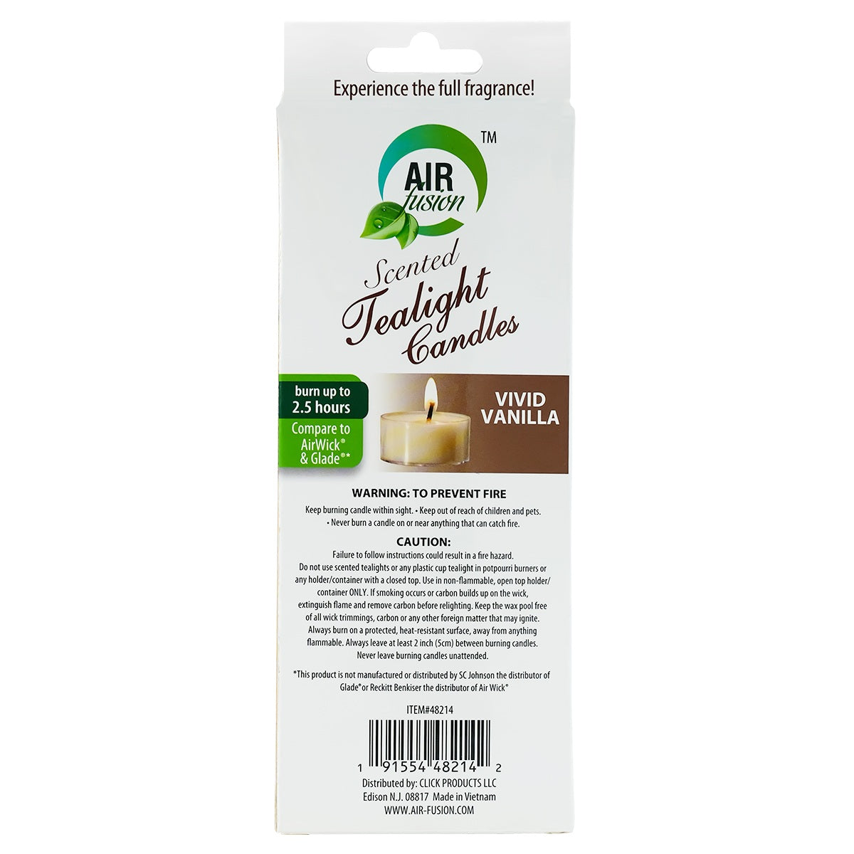 Tea Lights Candles Vivid Vanilla 0.35 oz 10 Pcs