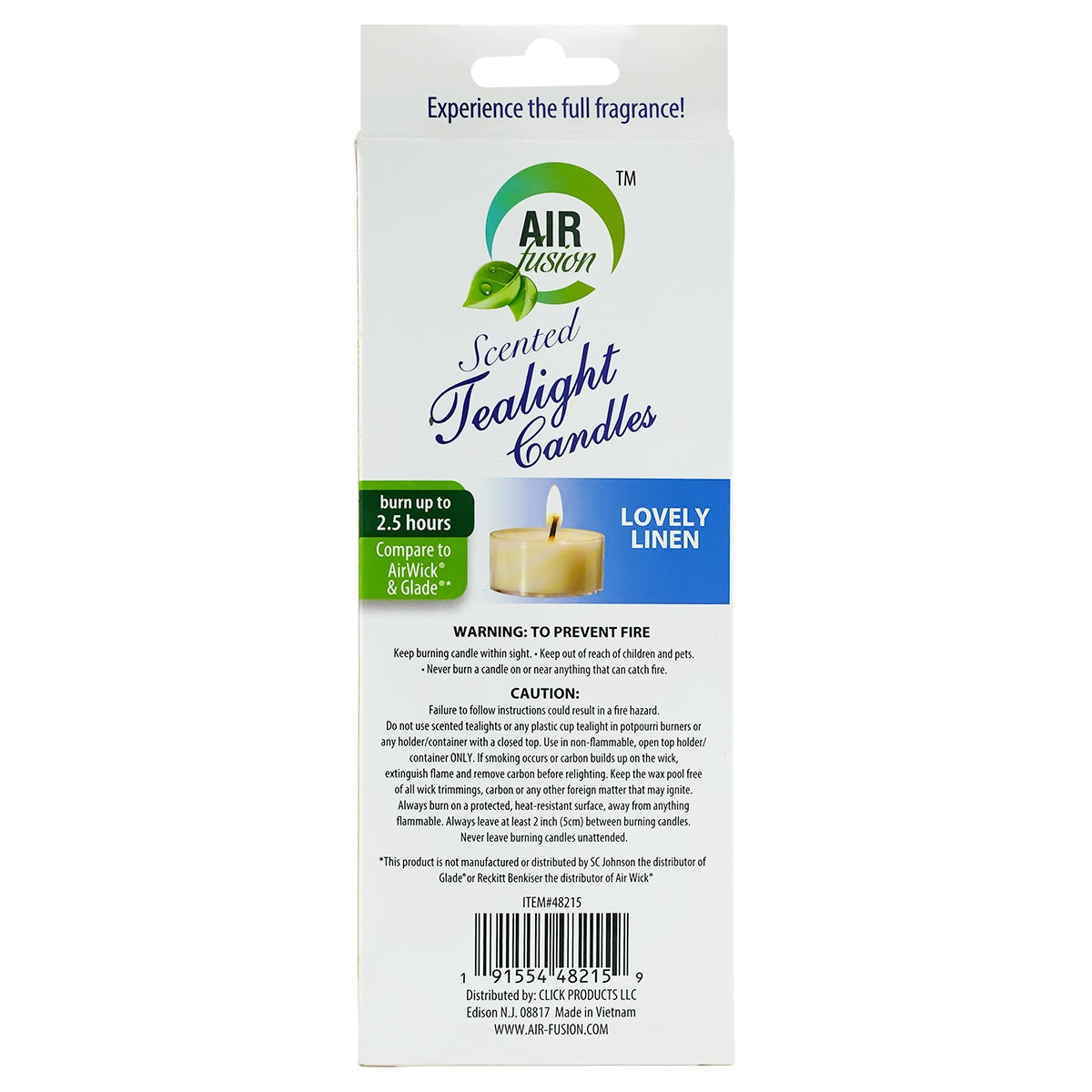 Tea Lights Candles Lovely Linen 0.35 oz 10 Pcs