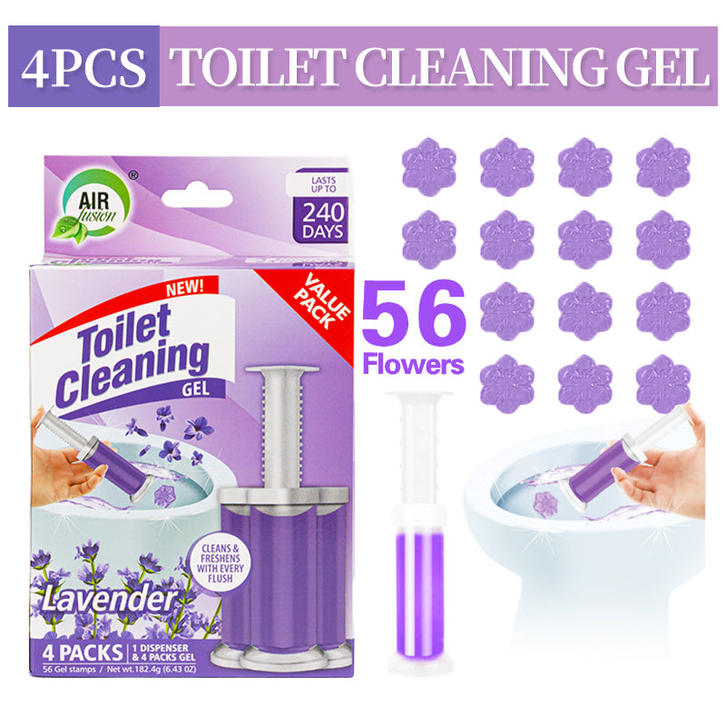 Toilet Cleaning Gel Stamp Lavender 1.61 oz 4 Packs