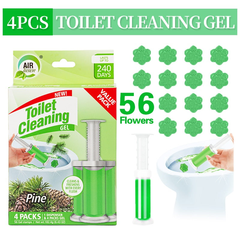 Toilet Cleaning Gel Stamp Pine 1.61 oz 4 Packs