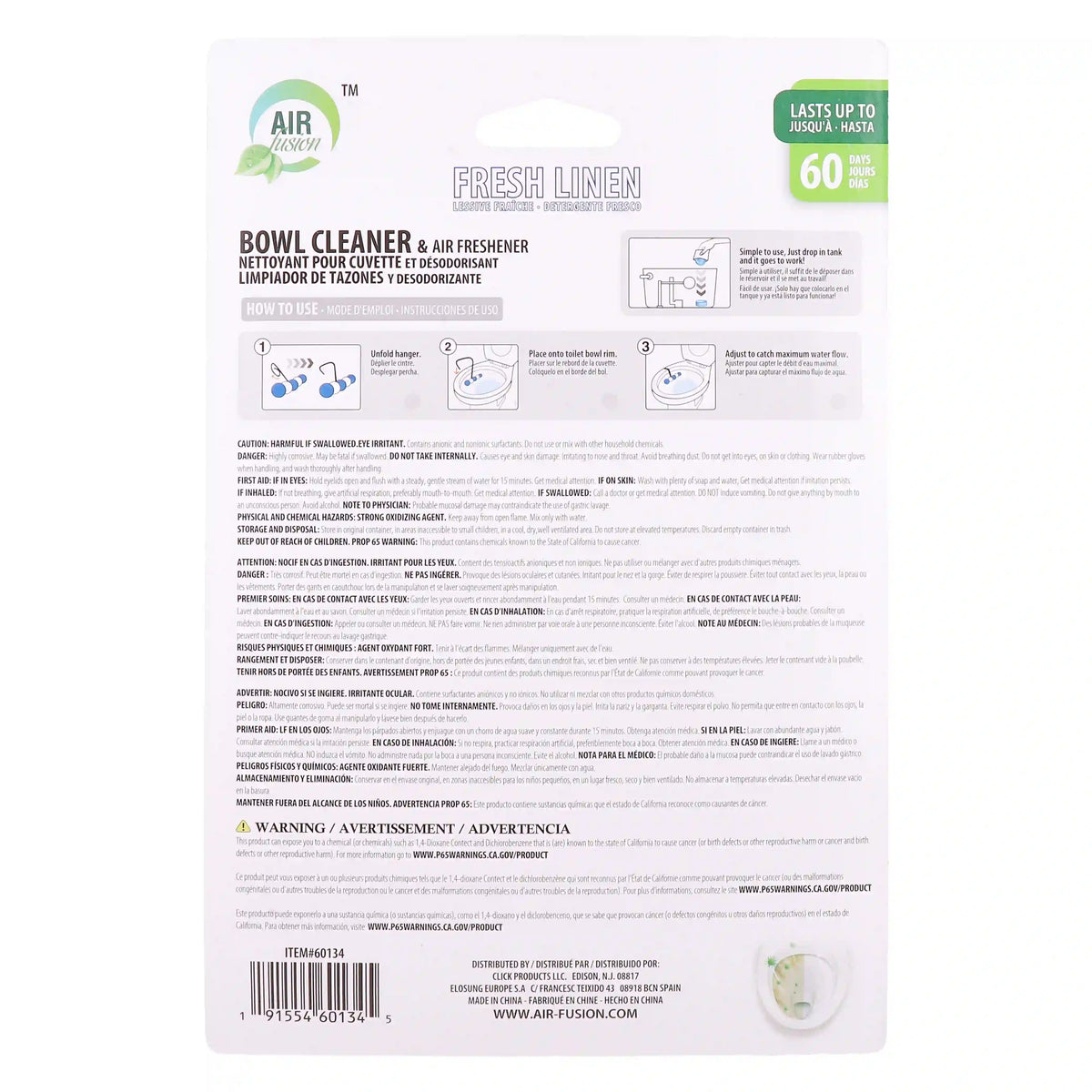 Hanger Toilet Cleaner & Tablets Set Lavender 4 × 1.75 oz + 2 oz x 1