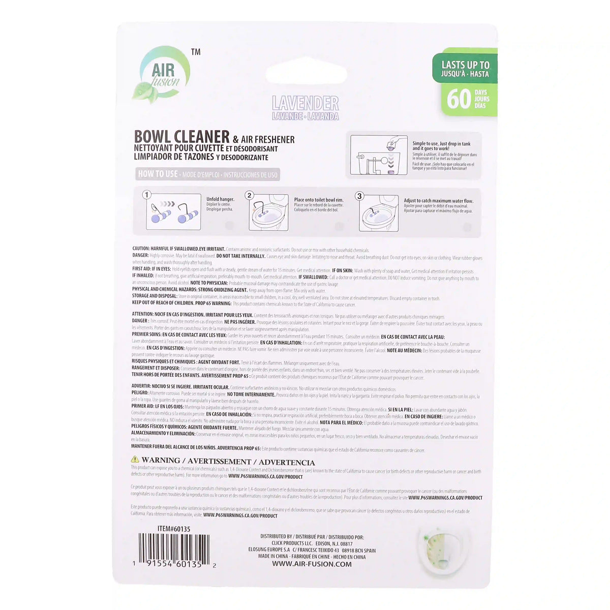 Hanger Toilet Cleaner & Tablets Set Pine 4 × 1.75 oz + 2 oz x 1