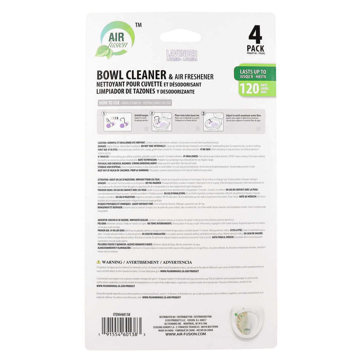 Bowl Cleaner & Freshener 4PK Linen