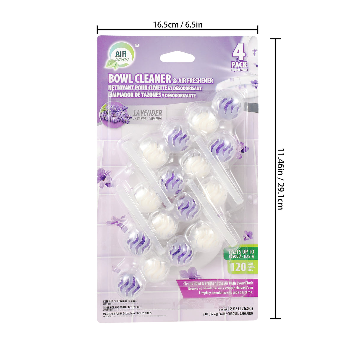 Air Fusion Toilet Bowl Cleaner 16pk Fresh Lavender
