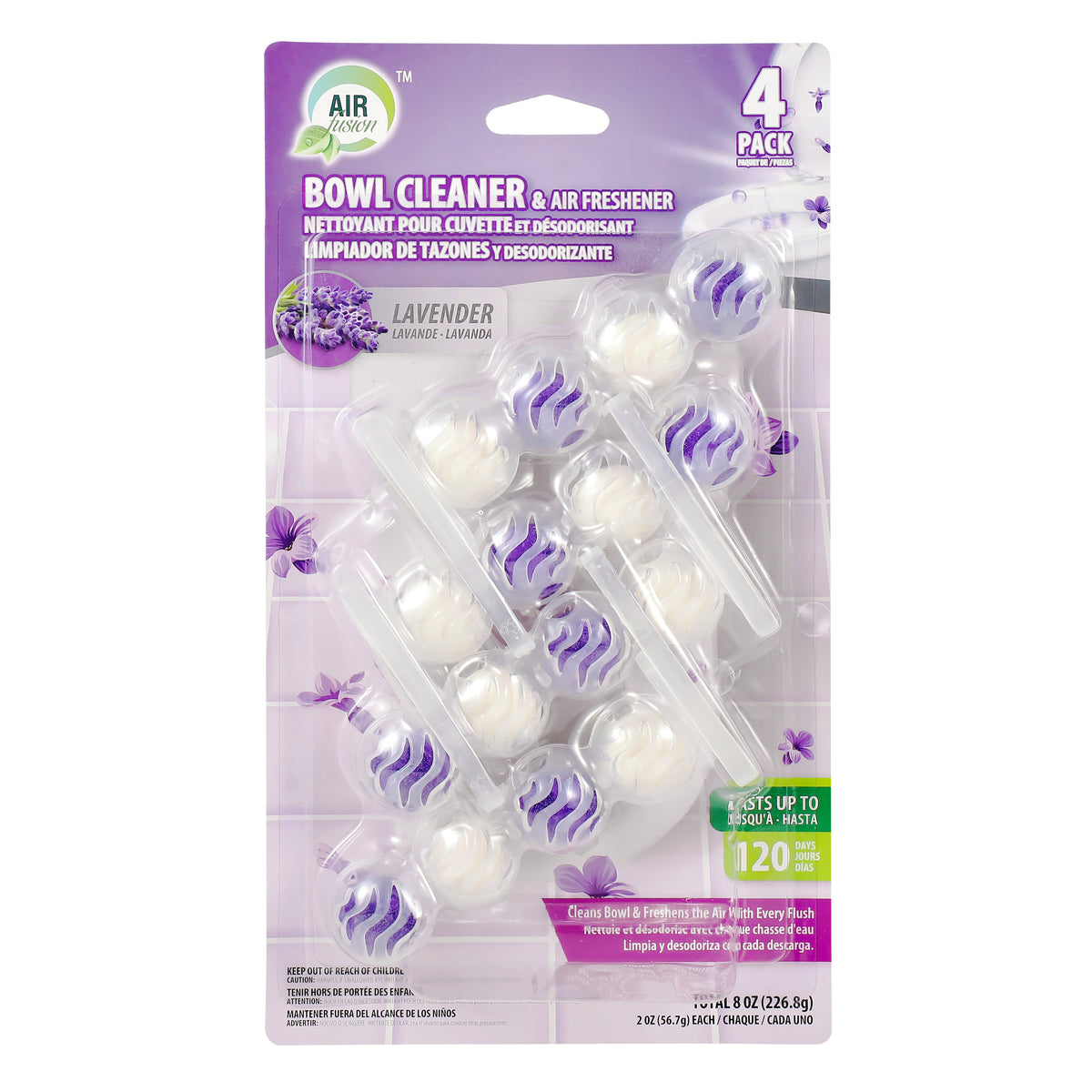 Air Fusion Toilet Bowl Cleaner 16pk Fresh Lavender