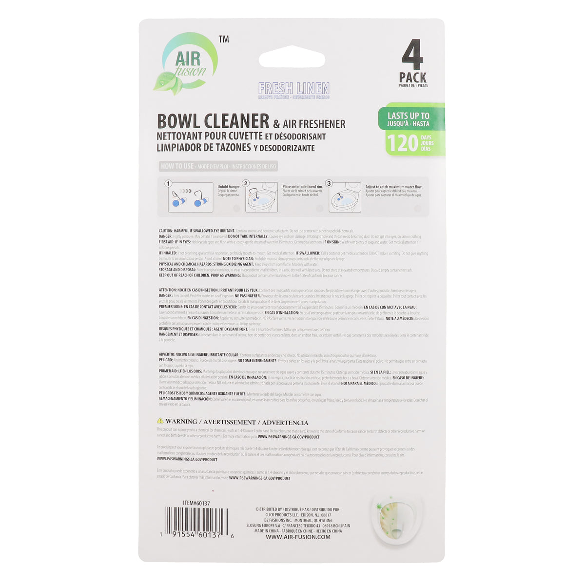 Air Fusion Toilet Bowl Cleaner 16pk Floral