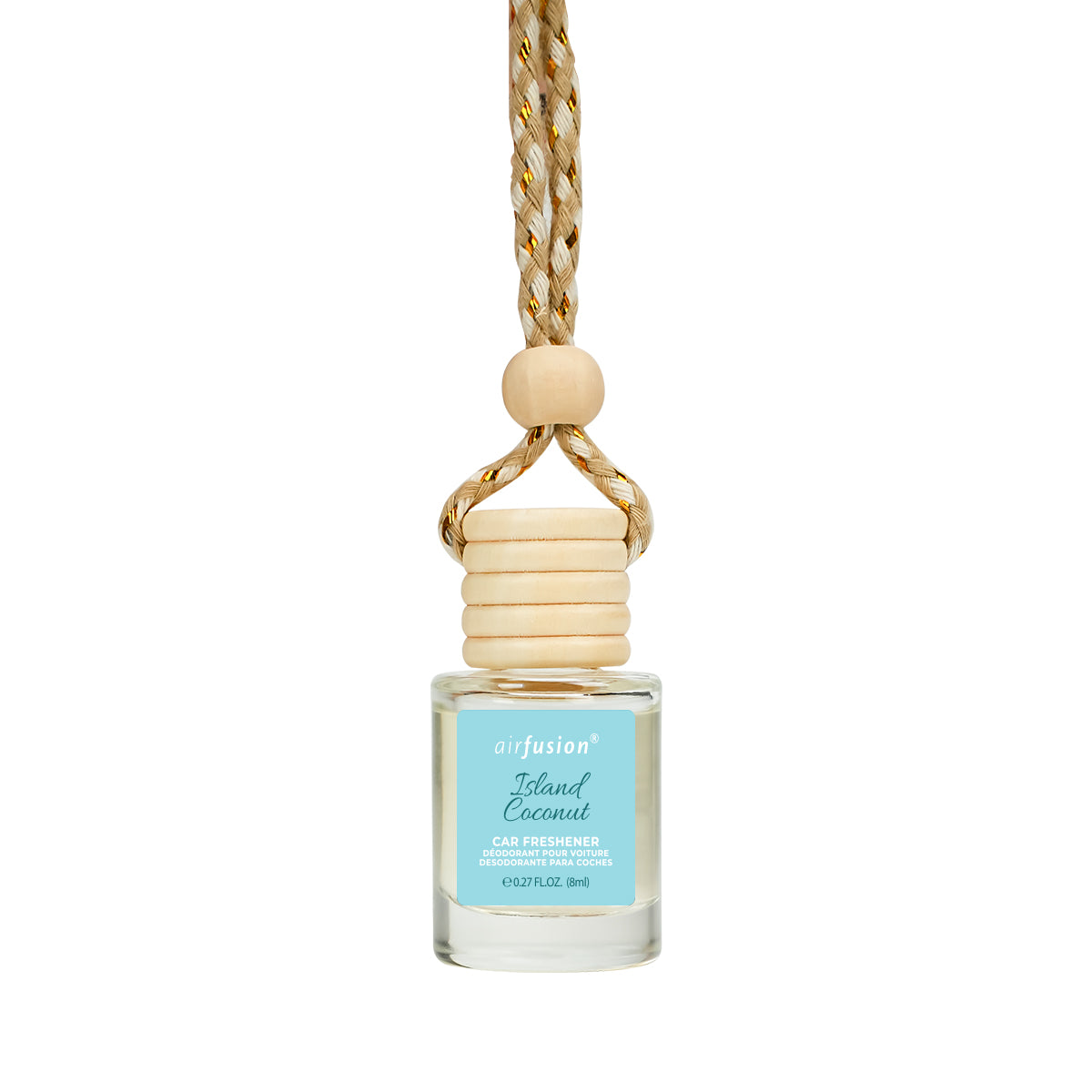 Island Coconut Car Air Freshener - Tropical Beach Scent