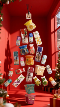 (2 Sets)Holiday Home Fragrance Gift Set - 12-Piece Aromatherapy Collection