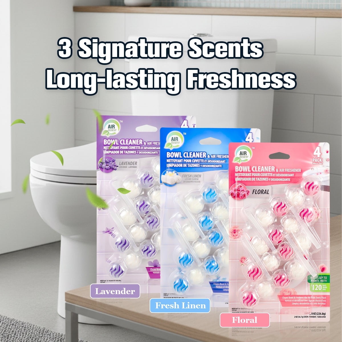 Bowl Cleaner & Freshener 4PK Linen