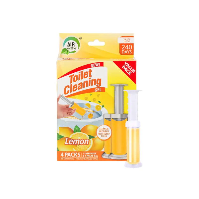 Toilet Cleaning Gel Stamp Lemon 4 Packs