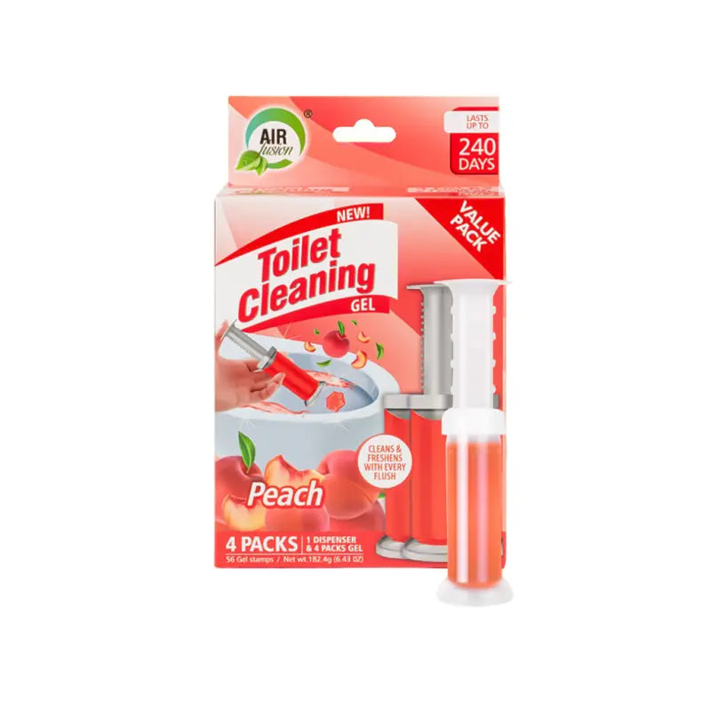 Toilet Cleaning Gel Stamp Peach 1.61 oz 4 Packs